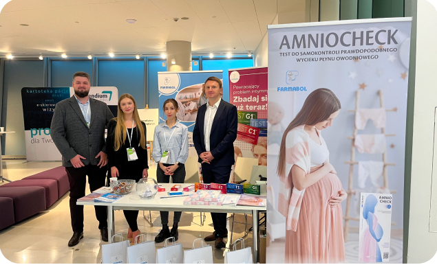 Zespół Farmabol podczas prezentacji produktów Amniocheck
