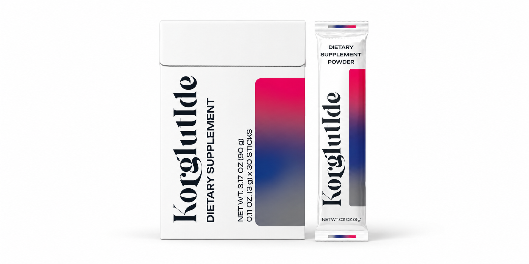 Opakowanie i saszetka Korglutide